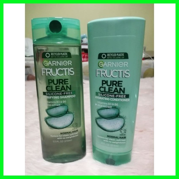 GARNIER FRUCTIS Pure Clean 370ml SHAMPOO or CONDITIONER | Shopee ...