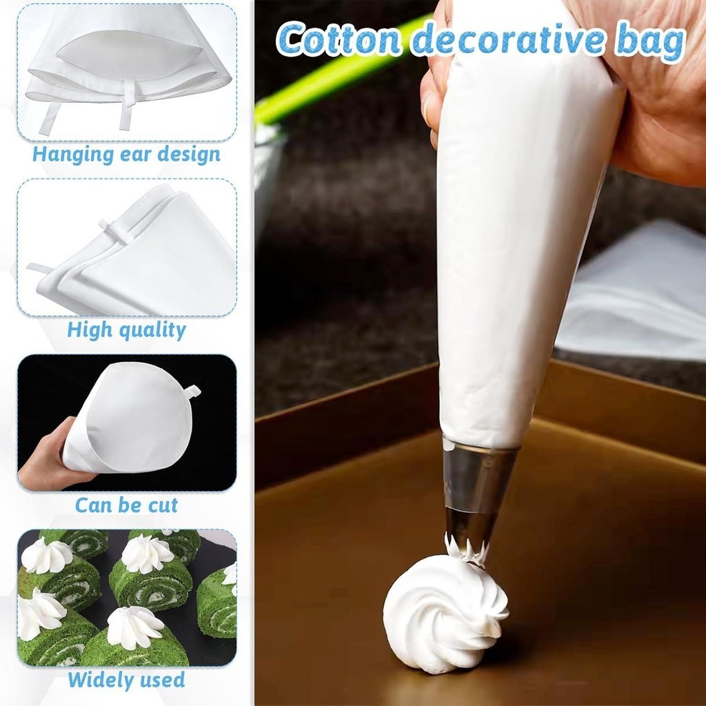 1pc Reusable Thickened Cloth Resistant Baking Piping Bag DIY Creamfor ...