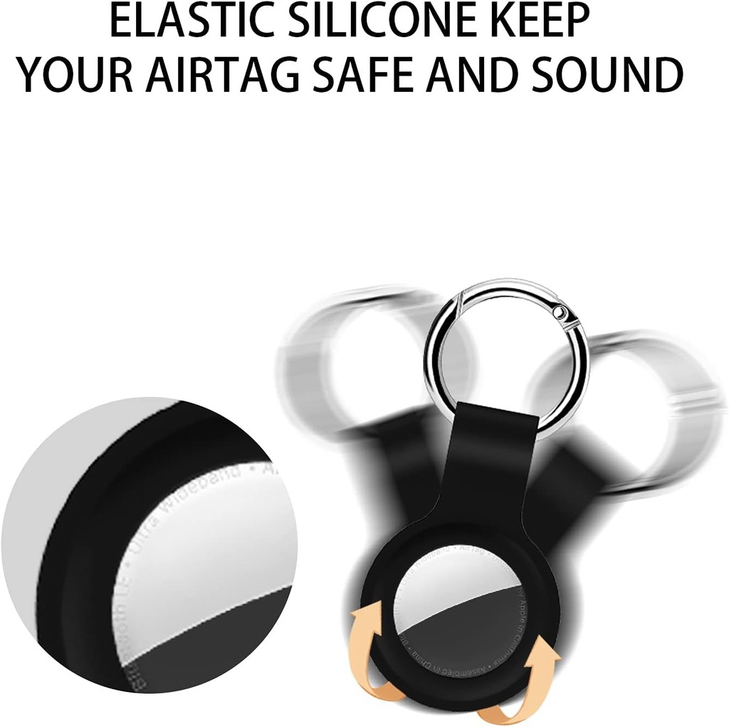 Holder Case for AirTags Ultra Light Silicone Sleeve for AirTags Durable ...