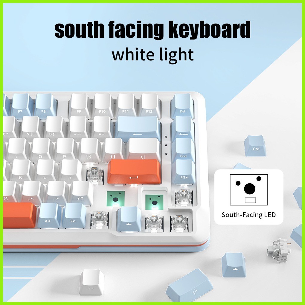 S82 Mechanical Keyboard Hotswap 75% Layout Customized Keyboard Gasket ...