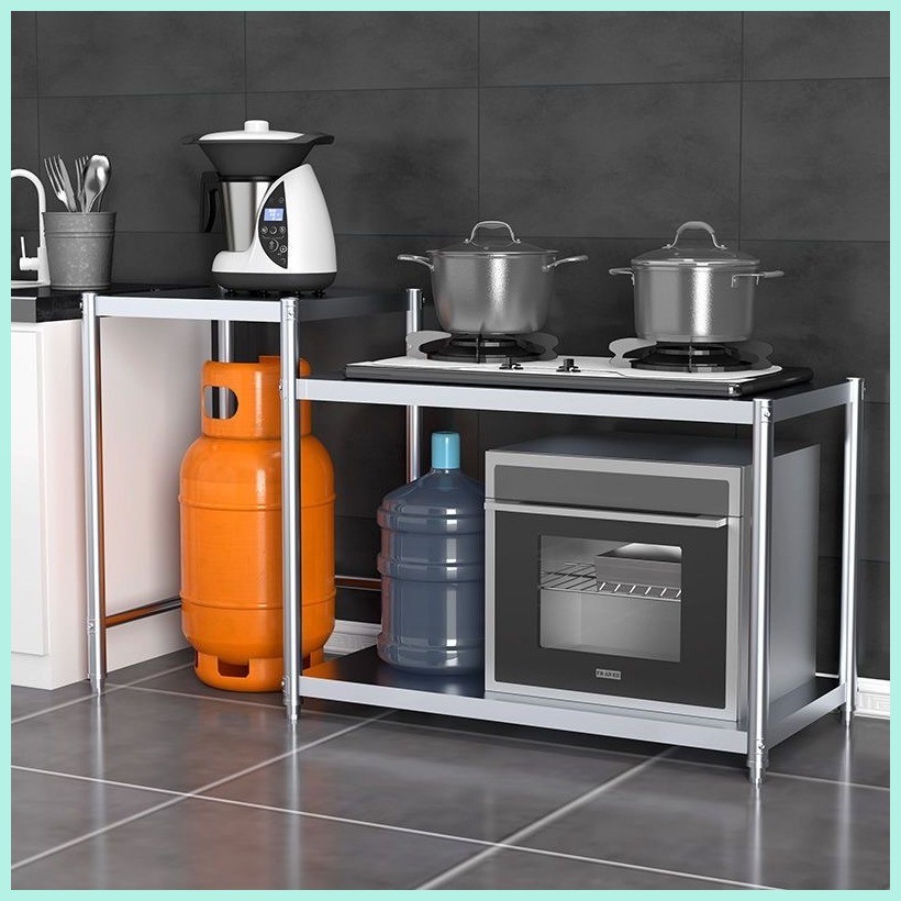 Gas stove rack, kitchen storage rack, gas stove workbench, 110 * 40 ...