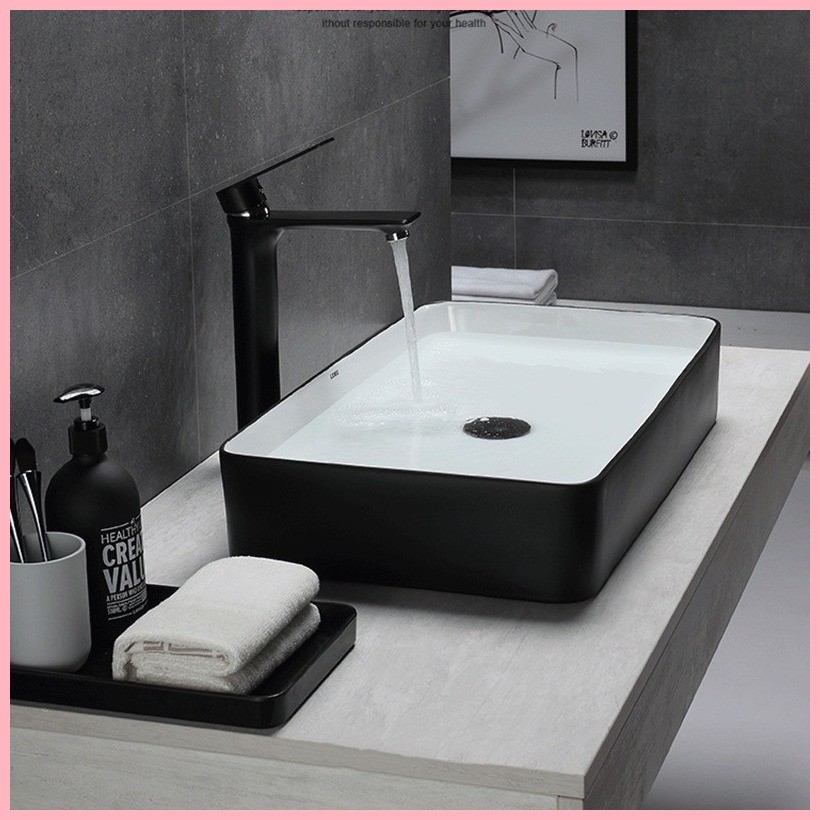 Countertop Wash Basin Matte black surface / Bathroom Labatory Sink ...