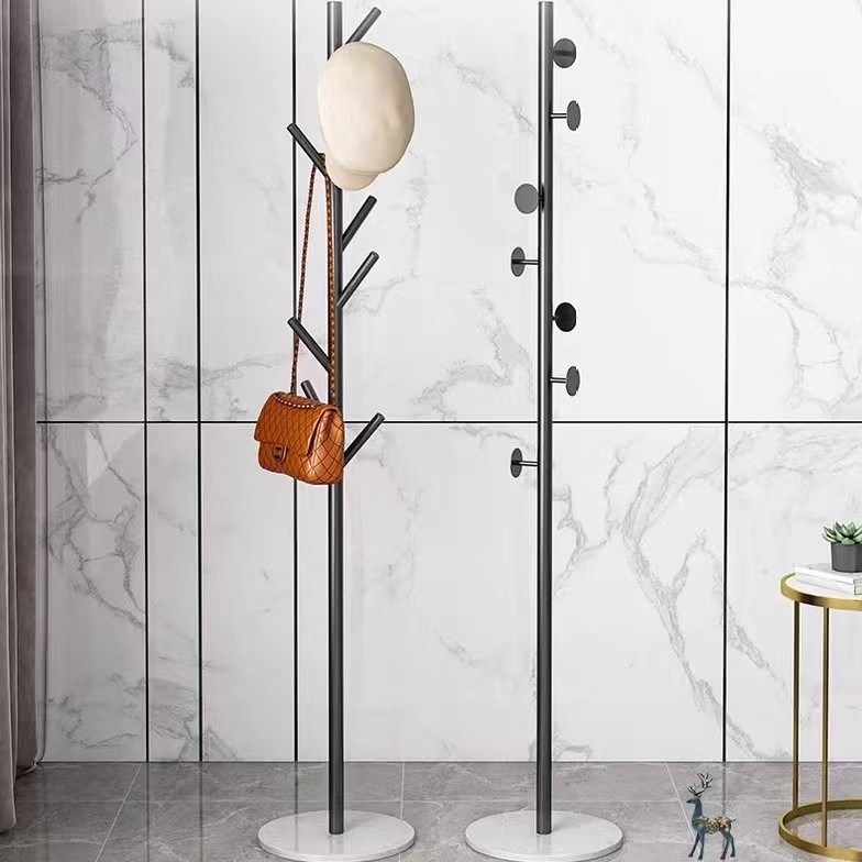 Marble Coat Rack Simple Drying Hanger Rack Bag Clothes Rack Iron Living ...
