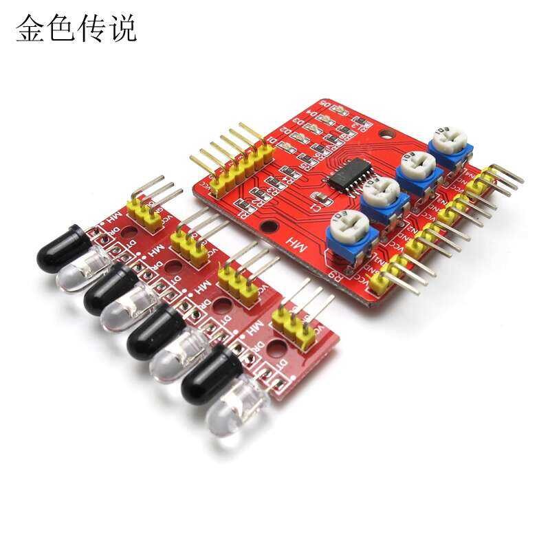4-way Tracking and Module Line Following Obstacle Avoidance Robot ...
