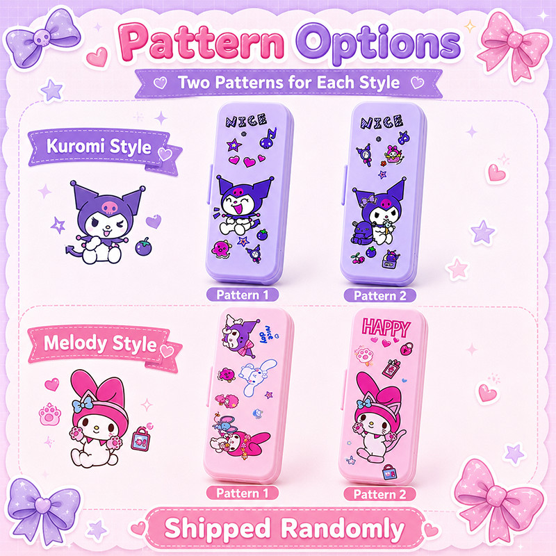 OmniMart Waterproof Sanrio Double Layers Pencil Case Kuromi Cartoon ...
