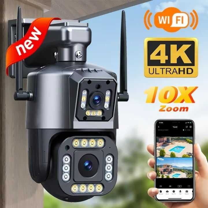Bytebeat V380 PRO Dual Lens 4K 1080P Ultra HD CCTV PTZ Camera AI Motion ...