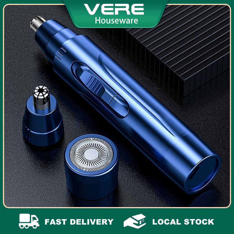 2In1 Electric Nose Hair Trimmer USB Rechargeable Mini Razor Beard ...