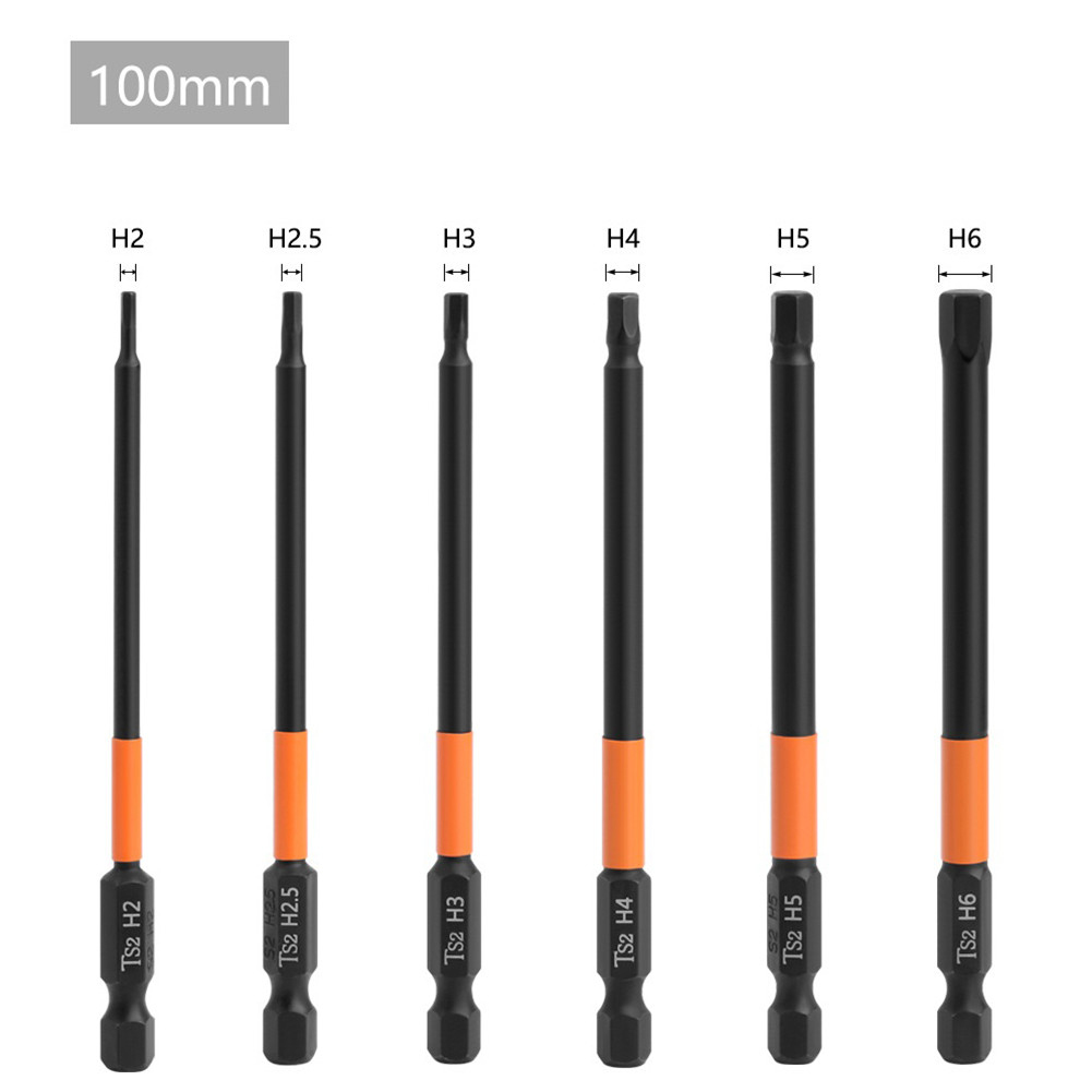 Hex Head Allen Wrench Drill Bits Set 1/4 Inch Quick Change Impact ...