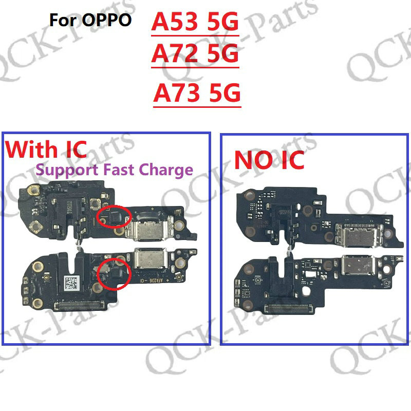 For OPPO A53 A72 A73 5G With IC USB Charger Charging Port Board Dock ...