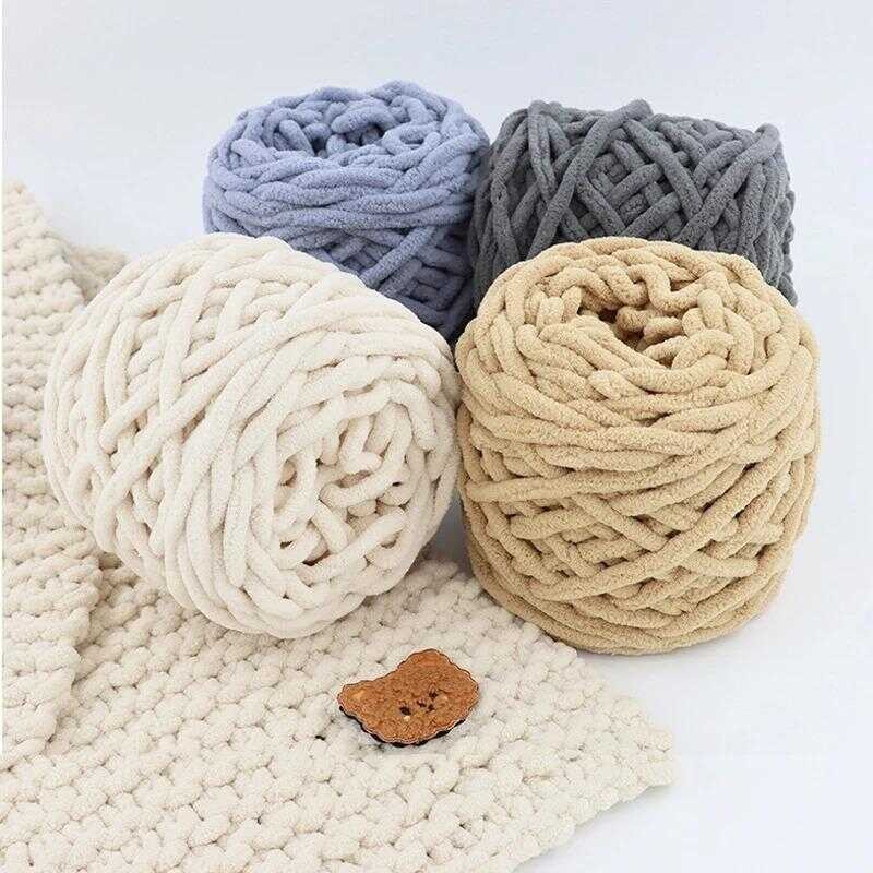 71B 100G/1Piece Chenille Alize Yarn Thick Wool Threads For Knitting ...