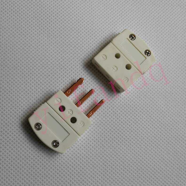 U-shaped Pt100 Three-pin White Male and Female Thermocouple Plug Socket ...