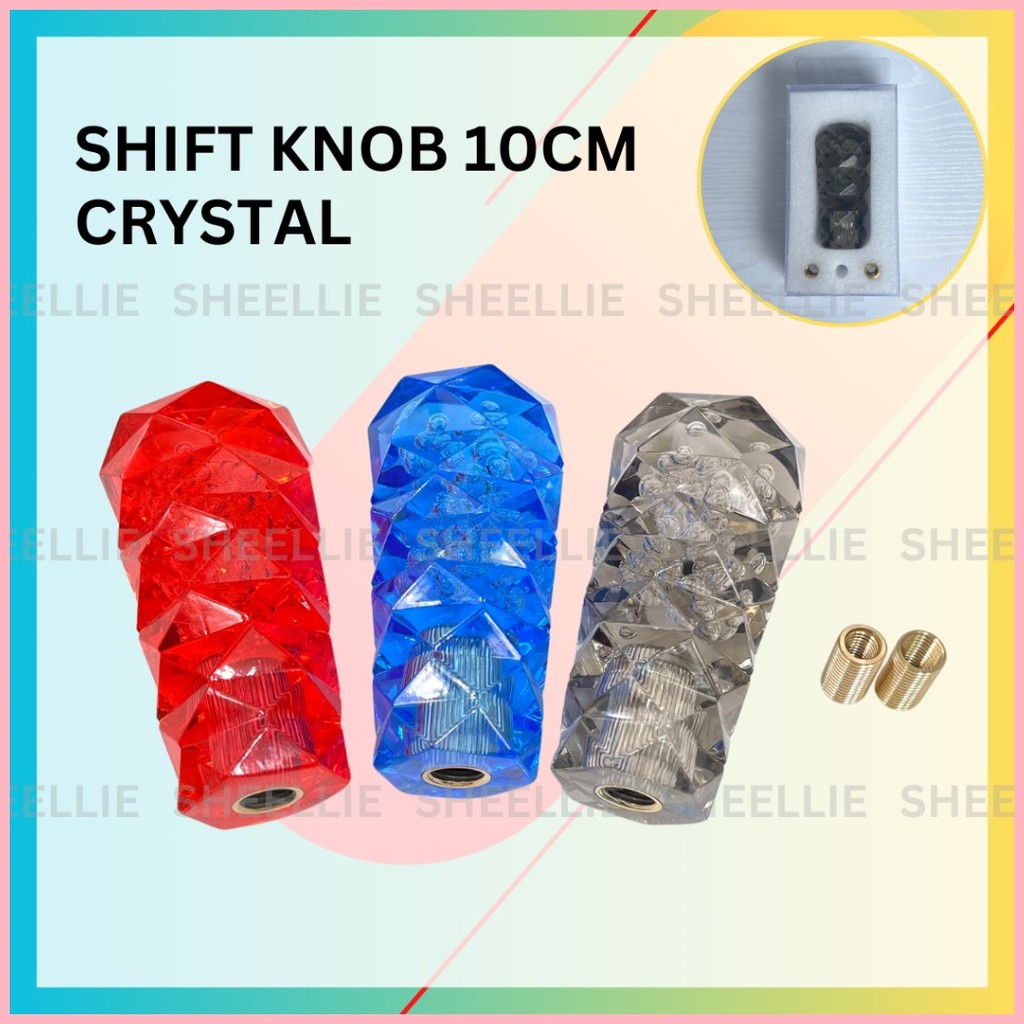 Manual Car Shift Knob 10cm Crystal Diamond Automobile Universal Gear ...