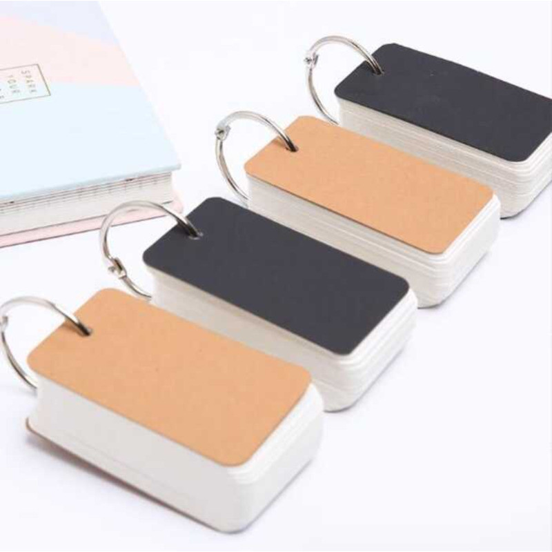100 Pages Iron Ring Notepad Word Study Card Portable Memo Pad B28 ...
