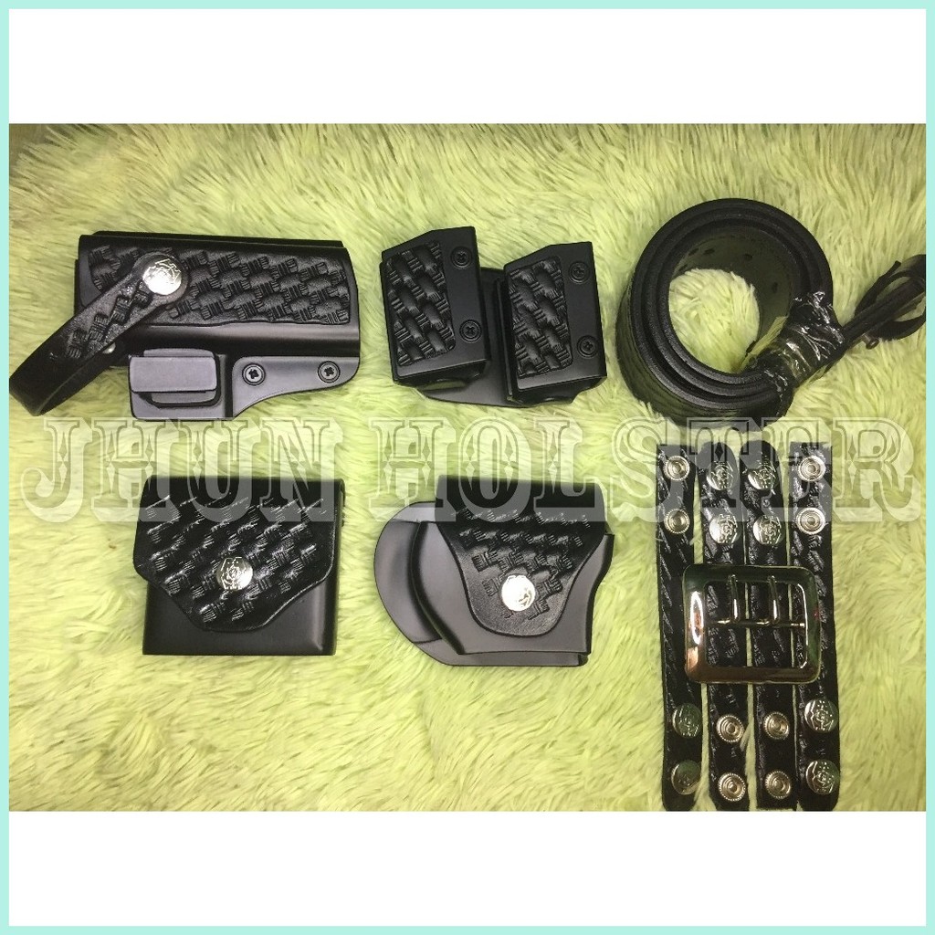 JHUN HOLSTER PNP DUTY RIG REGULAR SET FOR TS9 | Shopee Philippines