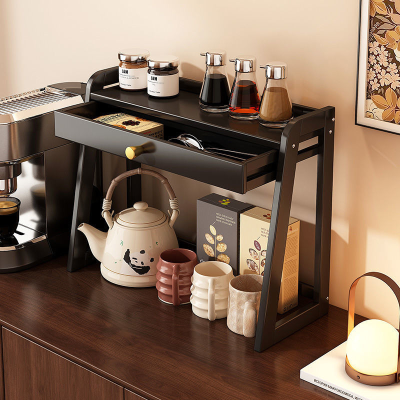 Desktop Cup Storage Rack Tea Set Storage Rack Small Countertop Cup Rack ...