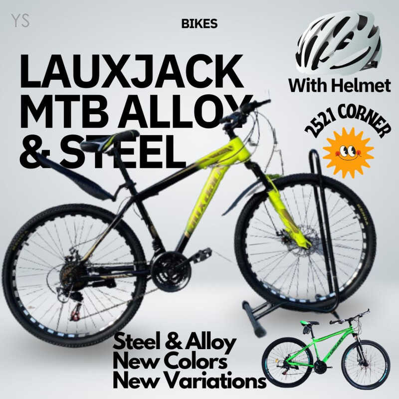 Lauxjack Bicycle Mountain Bike, 21 Speed, Diamond Frame, Hardtail, Der