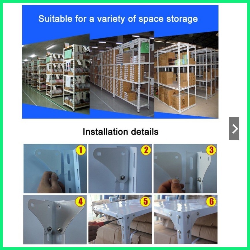 Upgrade Metal Rack 6 Layer Steel Rack ADJUST COD Heavy Stante Grocery ...