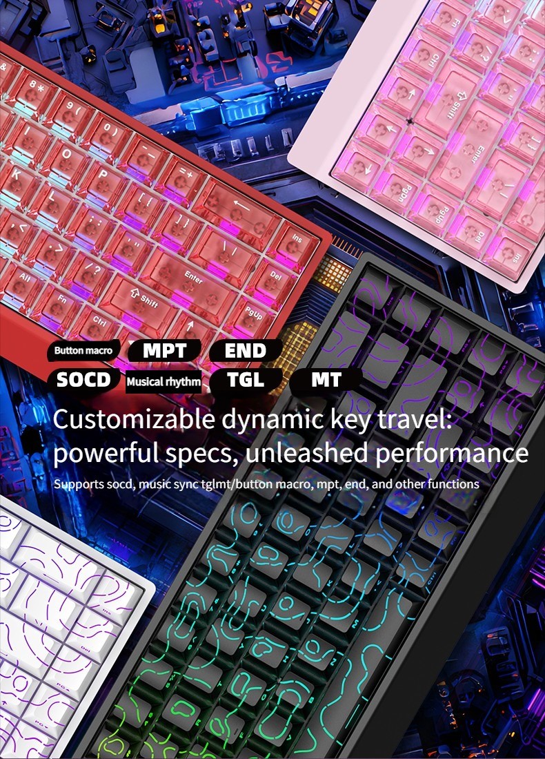 Mercury68 Max Gaming Keyboard Magnetic Switch Wired RT0.001MM 8KHz ...