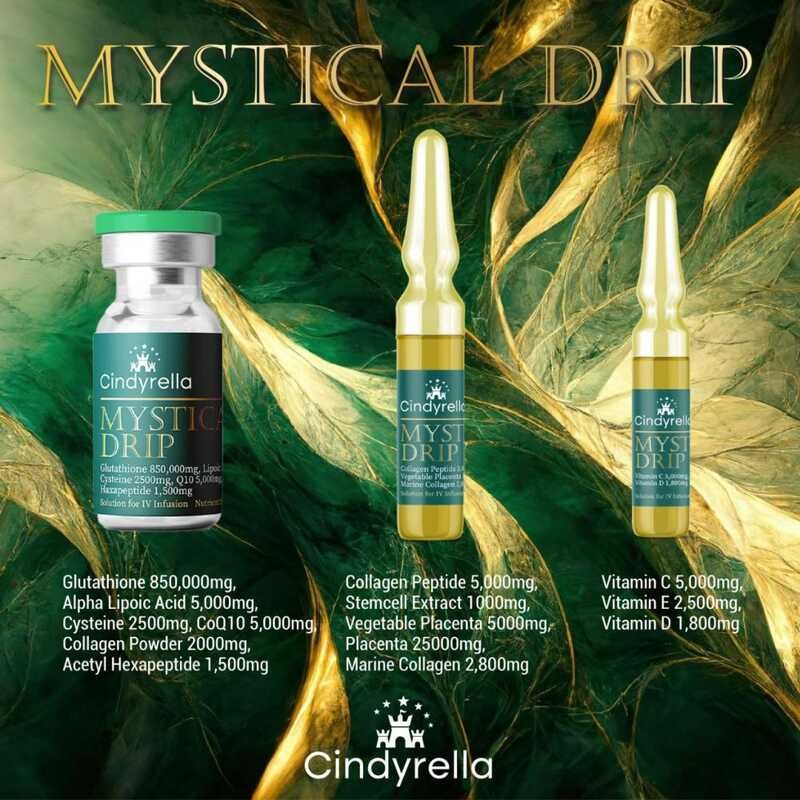 cindyrella glutathione cinderella drip Recently, we've been receiving many questions about our  and the name is no coincidence.  Powered by Cindella, high-dose Vitamin C and a double dose of Glutathione, the Cindyrella Mystical Drip - With