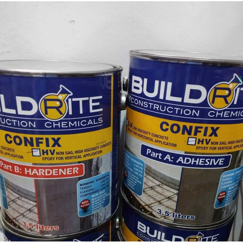 Buildrite Confix HV High Viscosity Concrete Epoxy Gallon Set A & B 3 ...