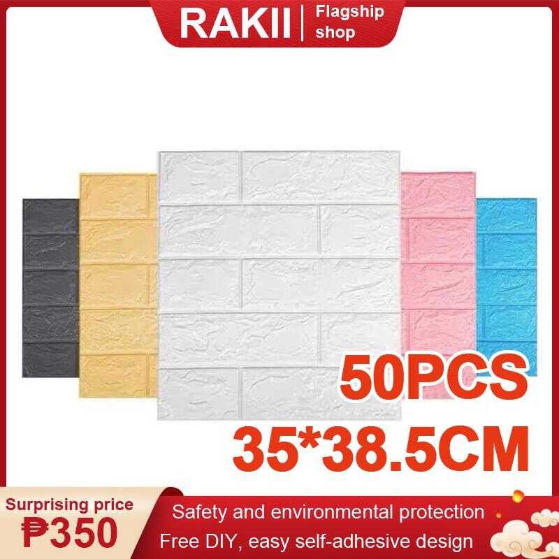 50Pcs 3Dwallstickers 35*38.5Cm Paper Dinding Sticker For Bedroom ...