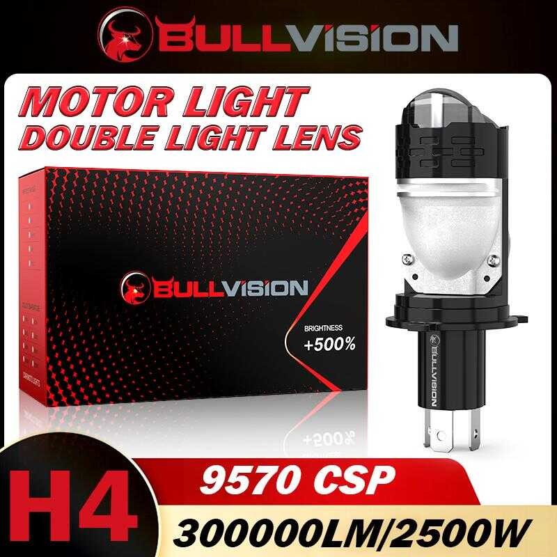 BULLVISION 1Pcs Mini Bi 400000Lm Headlight Bulbs 1:1 Plug Play Hs1 Led ...