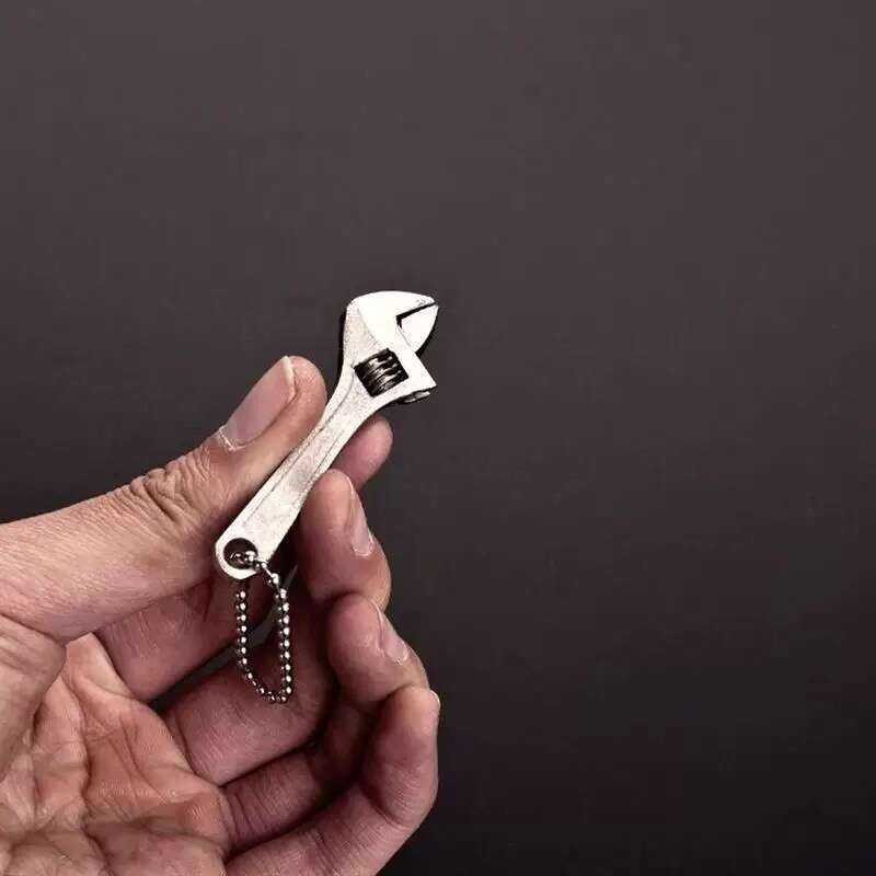 2.5 4 Inch Mini Small Accessories Adjustable Wrench Keychain Hanging ...