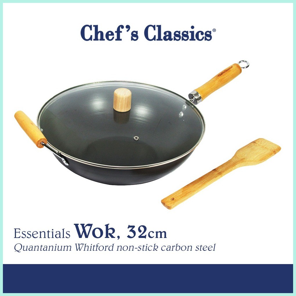 Chef's Classics Essentials Non-Stick Wok, 32cm | Shopee Philippines