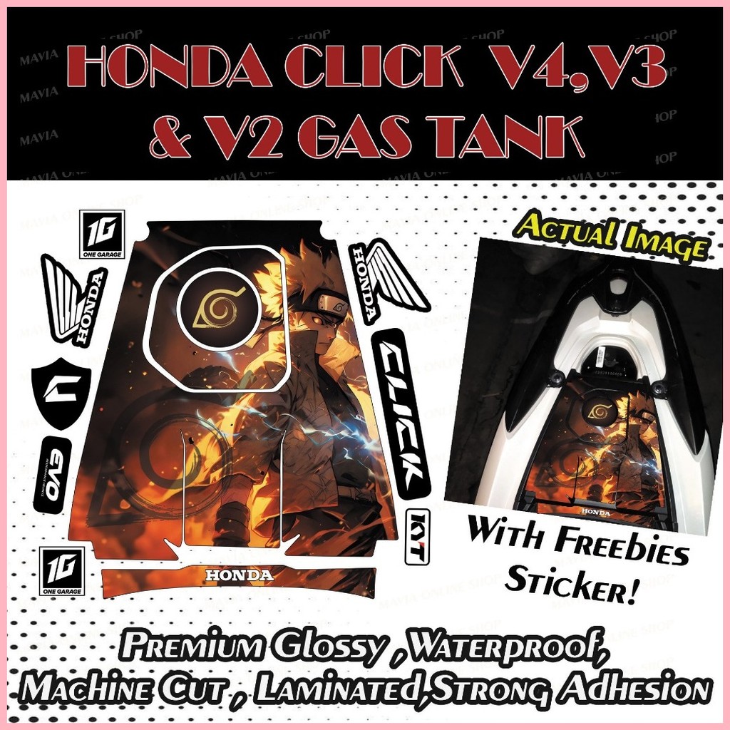 New Design Gas Tank Decals For Honda Click V4/V3/V2 /Honda Click ...