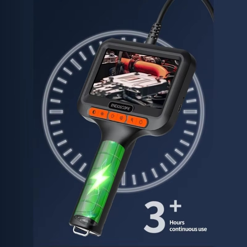 10m 8mm HD Pipe Inspection Borescope, 4.3 Inch 2MP IP67 Waterproof ...