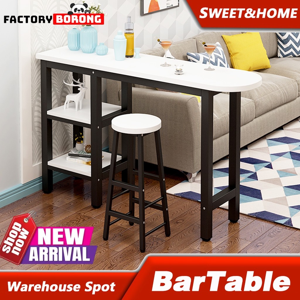 *READY STOCK*Semi-circular bar table home living room small bar kitchen ...