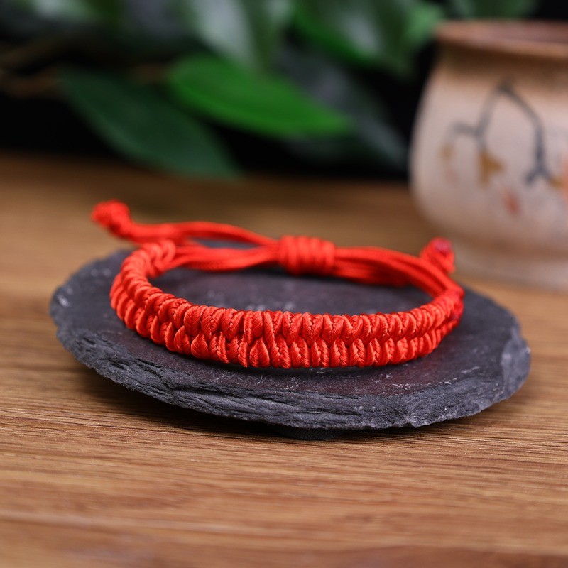Red String Bracelets for Lucky - Adjustable Handmade DIY Rope Bangles ...