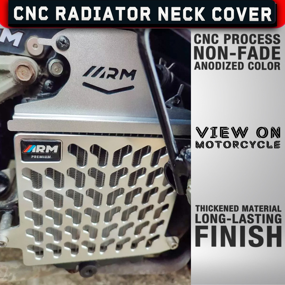 Radiator Neck Cover Full CNC Alloy Thicker For Click 125/150/ ADV 150 ...