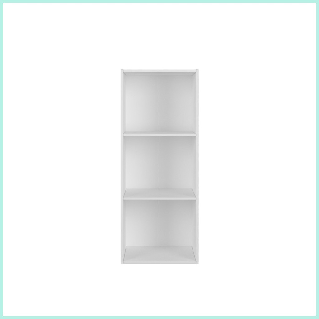 SIV 3 Tier Storage White Color Box Bookcase Cabinet/ Multi Purpose ...