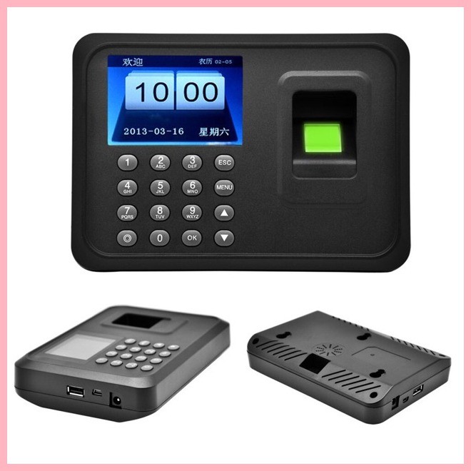 A6 USB Biometrics Office Fingerprint Attendance Check Time clock Record ...