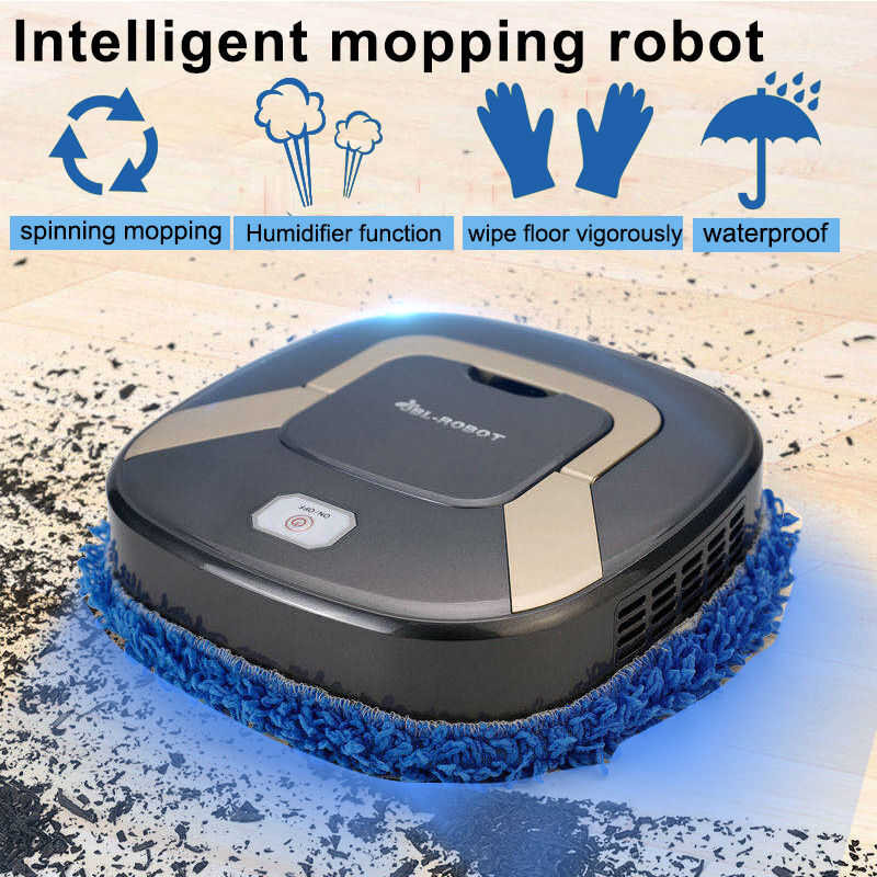 Smart Mop Robot Vacuum Cleaner Sweeper Automatic Cleaning Anti-Drop ...