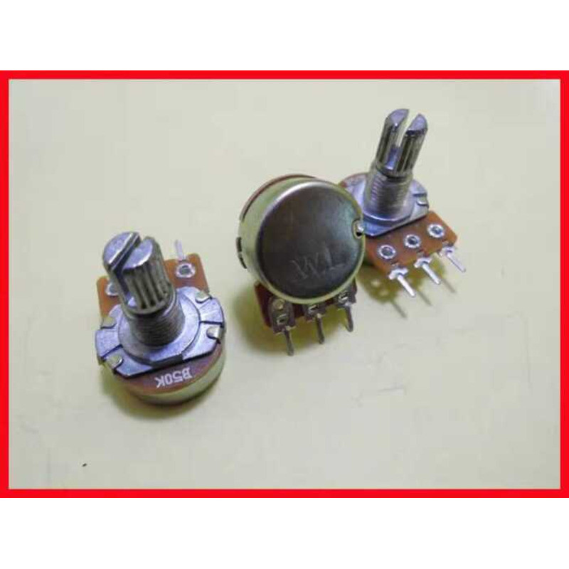 WH148 Single Potentiometer Adjustable Resistor Length 15MM Shaft 1K 5K ...