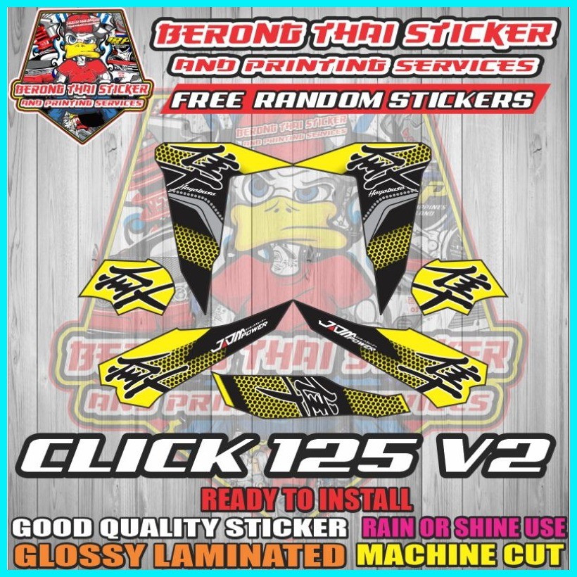Honda click 125 V2 Hayabusa Decals Sticker | Shopee Philippines