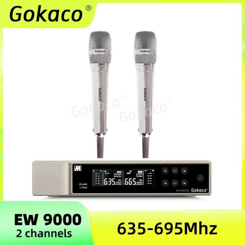 Yy Gokaco-Ew9000-Chrome/600Mhz Professional Wireless Microphone UHF ...