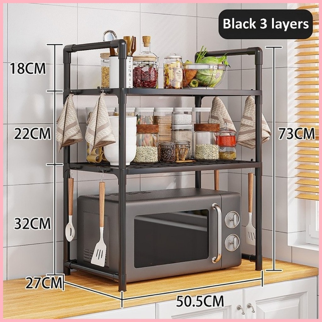 Microwave Rack Multifunctional Kitchen Countertop Oven Rack Seasoning ...