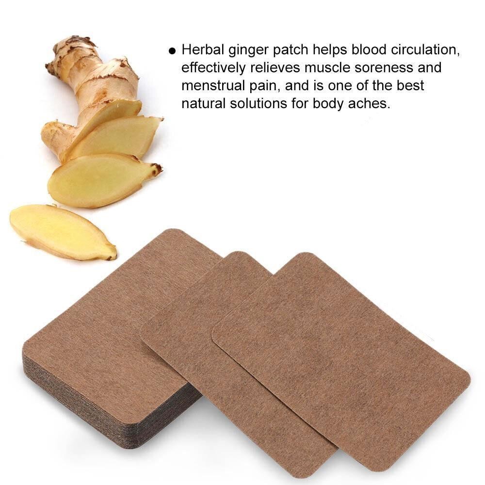 [BUY 4 TAKE FREE 1] 80pcs/pack Herbal Ginger Patch Heat Patch Knee Neck ...