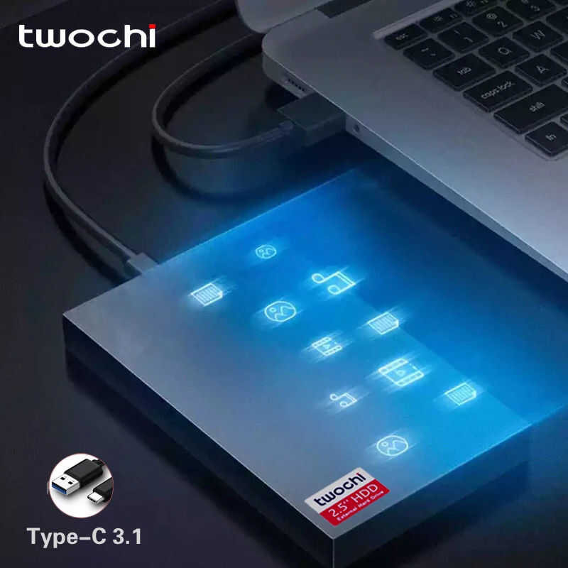 2Tb 1Tb Super Hard Drive Disk Type-C3.1 HDD Storage For Pc, ,Tablet, X ...