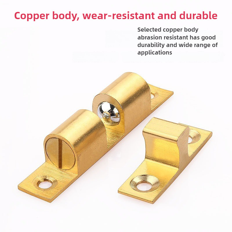 Cabinet Door Catch Brass Adjustable Spring Ball Latch, 1/5 Pcs ...