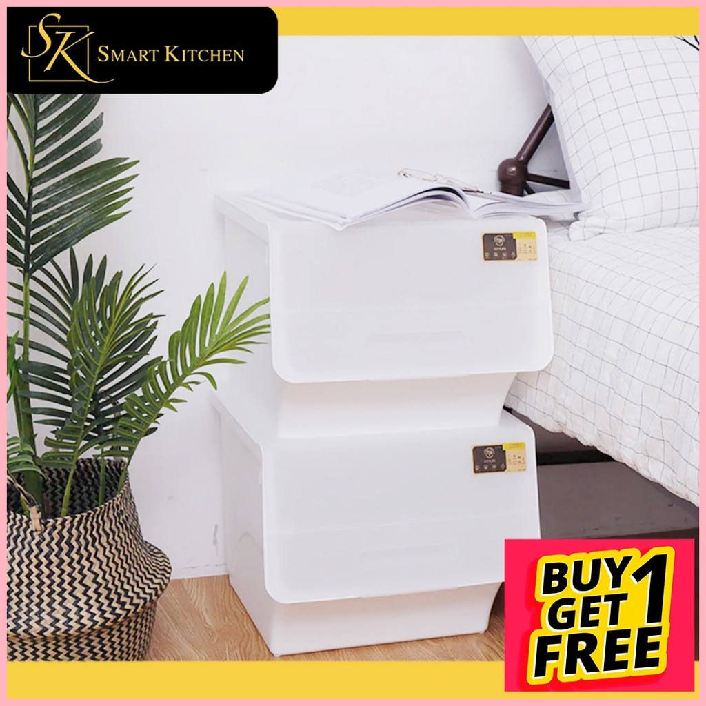 CITYLIFE BUY1TAKE1 35L Assorted Color Stackable Storage Box With Front ...