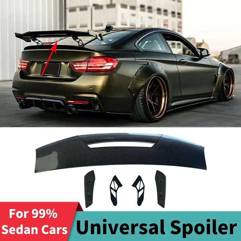W Universal Sport Racing MAD Trunk Spoiler Wing Airfoil Refit Modifiion ...
