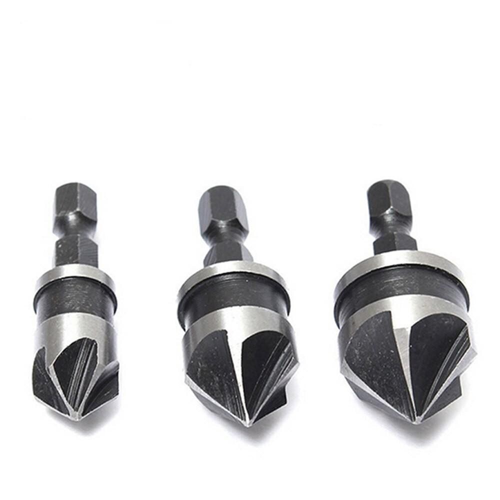 DECKRKAT 12-Pc Countersink Drill Bit Set 3-in-1 Wood Counterbore Kit #6-#16