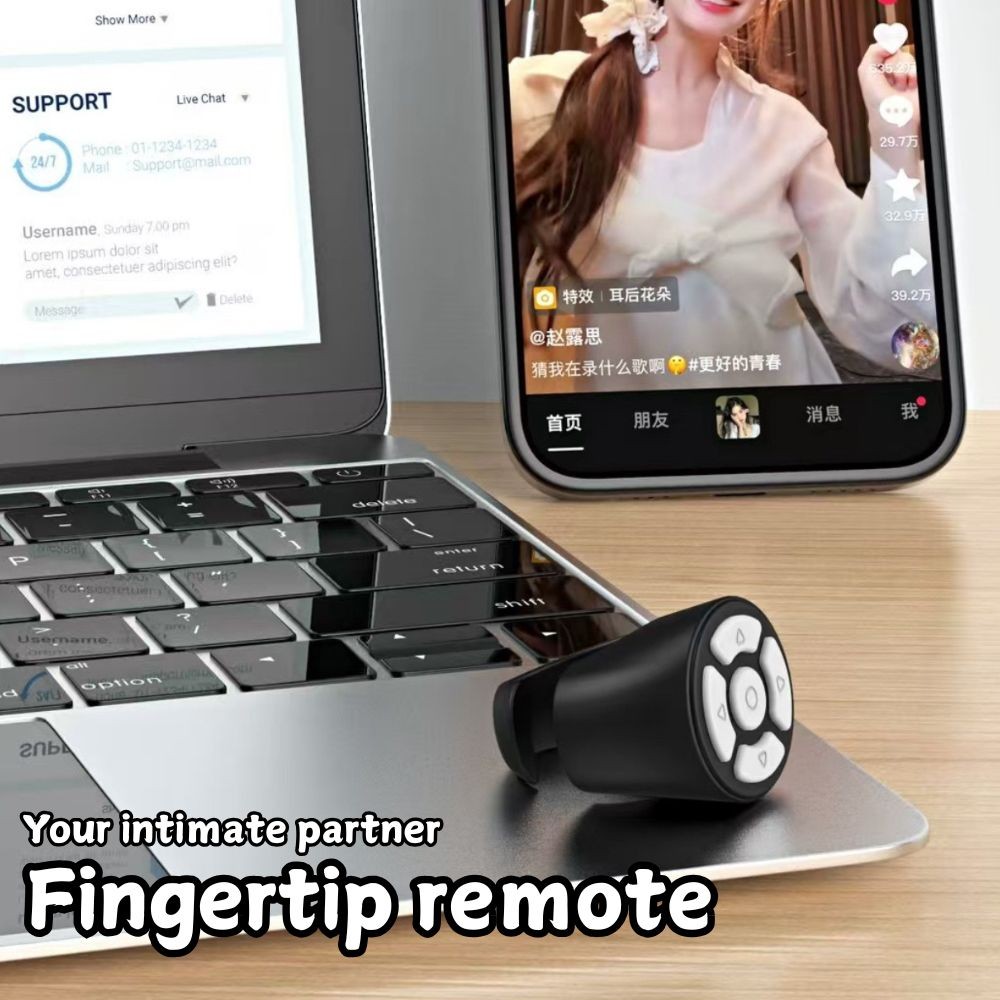 Remote Control Ring Portable Blutooth Remote Control Finger Wireless ...