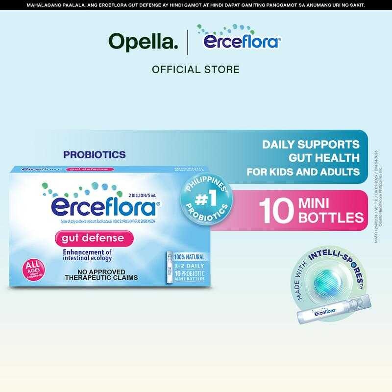 Erceflora Gut Defense Probiotic Daily Preventive Support Supplement For ...