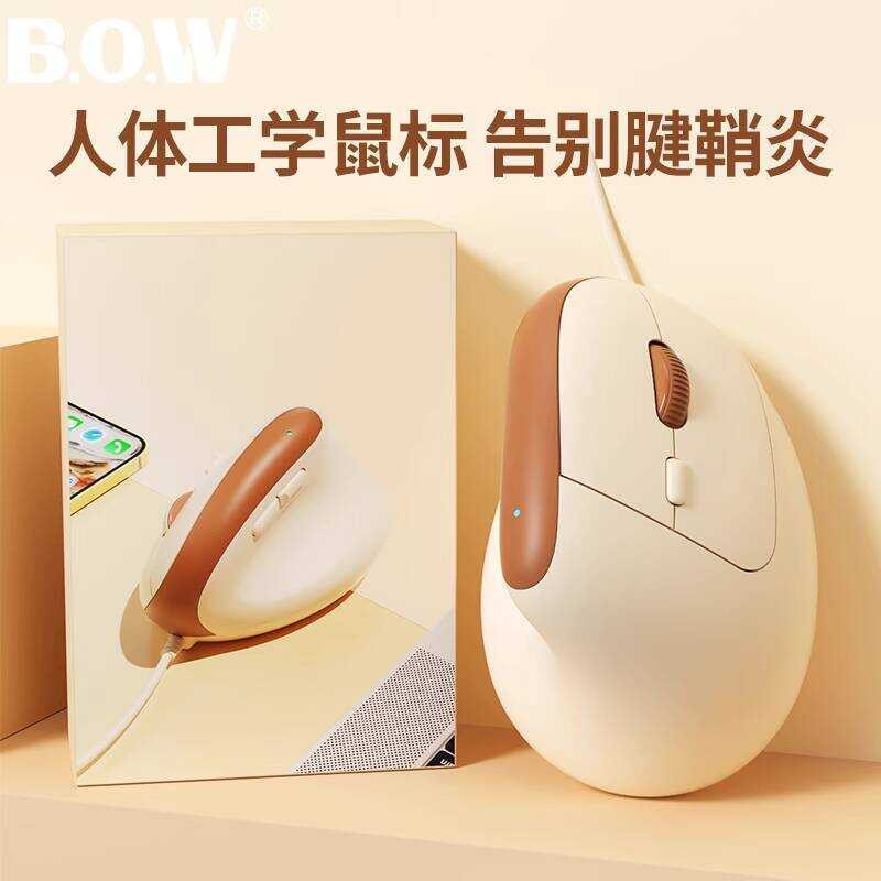BOW Premium Notebook Ergonomic Wired Mouse Vertical Cute Girl USB ...