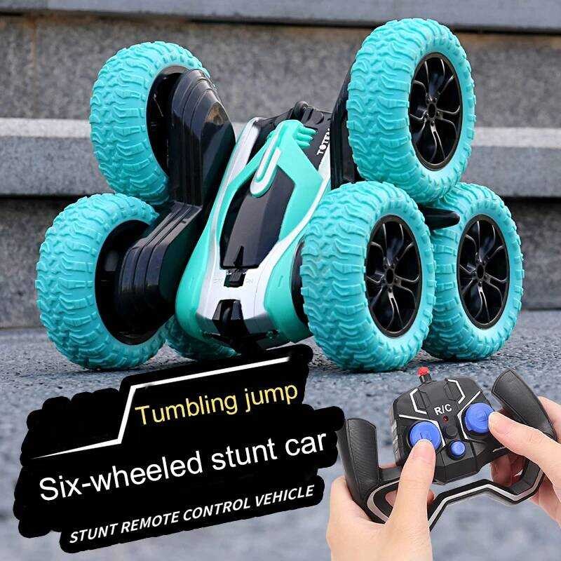 Y 2.4Ghz Children RC Stunt Double Sided Flip Remote Control 360 Degree ...